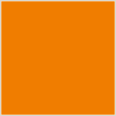 F07D00 Hex Color Image (GOLD DROP, ORANGE)