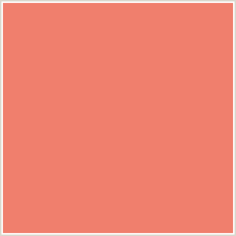 F07F6D Hex Color Image (APRICOT, RED, SALMON)