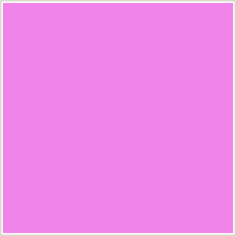 F084EB Hex Color Image (DEEP PINK, FUCHSIA, FUSCHIA, HOT PINK, LAVENDER MAGENTA, MAGENTA)