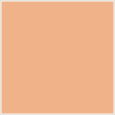 F0B289 Hex Color Image (ORANGE RED, TACAO)