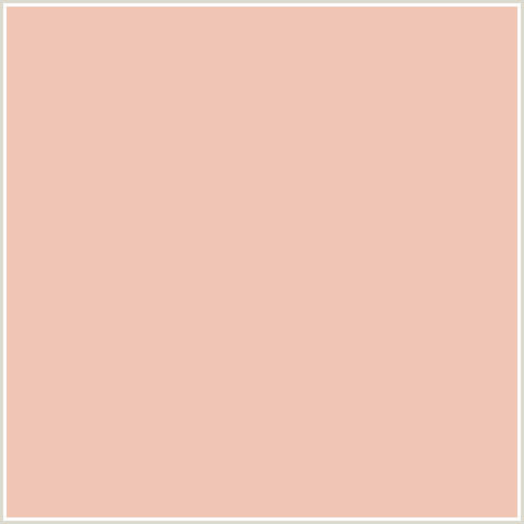 F0C5B6 Hex Color Image (DESERT SAND, RED ORANGE)
