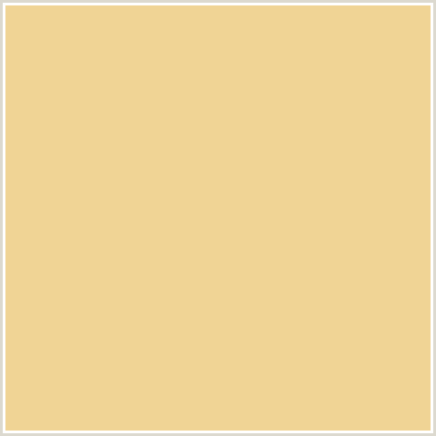 F0D495 Hex Color Image (CHALKY, YELLOW ORANGE)
