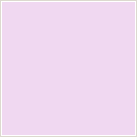F0D8F1 Hex Color Image (DEEP PINK, FRENCH LILAC, FUCHSIA, FUSCHIA, HOT PINK, MAGENTA)