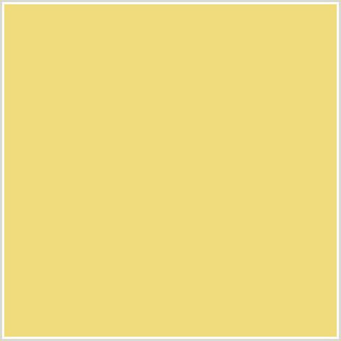 F0DB7D Hex Color Image (GOLDEN SAND, ORANGE YELLOW)