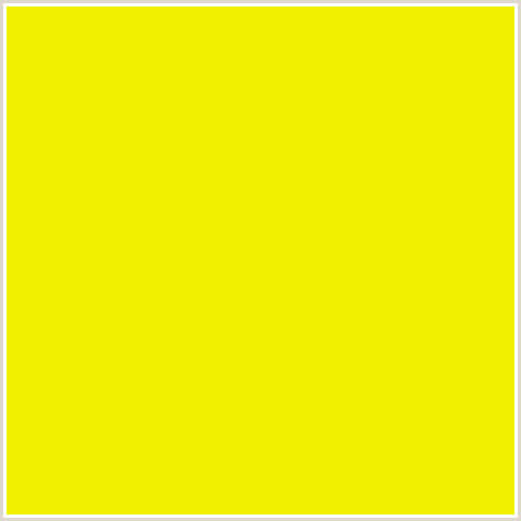 F0F000 Hex Color Image (TURBO, YELLOW GREEN)