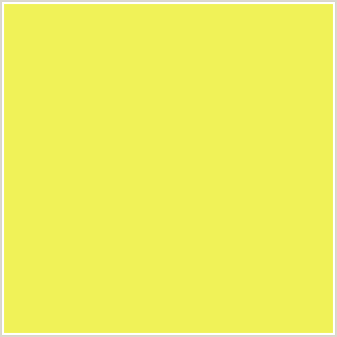 F0F258 Hex Color Image (STARSHIP, YELLOW GREEN)