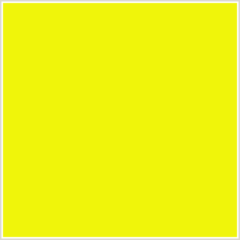 F0F50A Hex Color Image (LEMON, YELLOW GREEN)