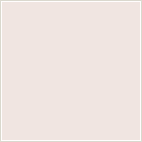 F1E5E1 Hex Color Image (DAWN PINK, RED ORANGE)