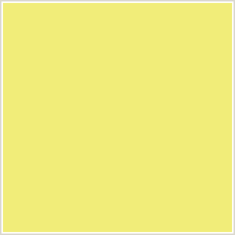 F1ED79 Hex Color Image (MANZ, YELLOW)