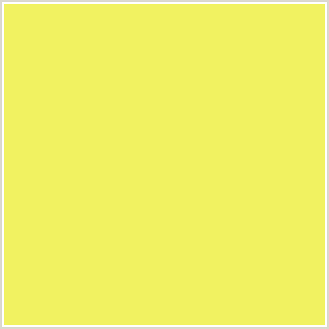 F1F261 Hex Color Image (PORTICA, YELLOW GREEN)