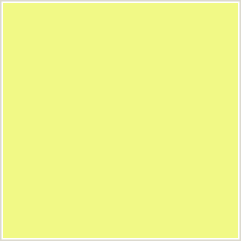 F1F986 Hex Color Image (MINDARO, YELLOW GREEN)