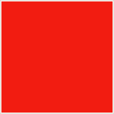 F21C11 Hex Color Image (RED, SCARLET)