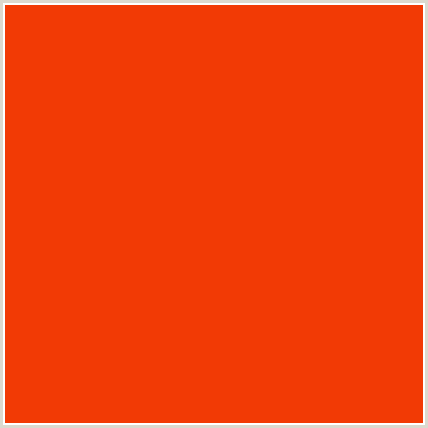 F23A05 Hex Color Image (RED ORANGE, TRINIDAD)