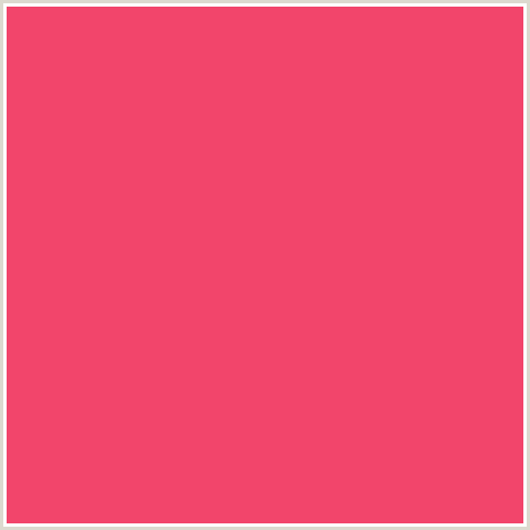 F2456B Hex Color Image (FRENCH ROSE, RED)