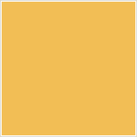 F2BE55 Hex Color Image (CREAM CAN, YELLOW ORANGE)