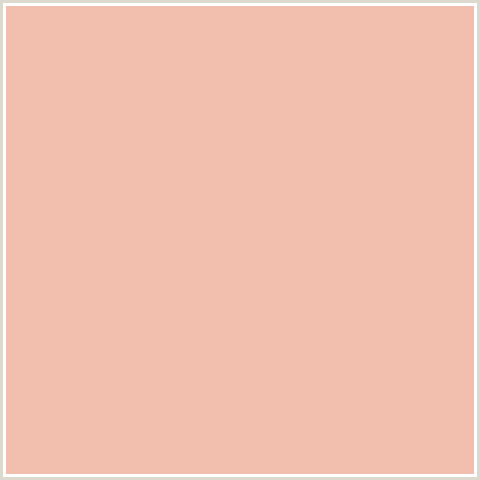F2BEAE Hex Color Image (MANDYS PINK, RED ORANGE)