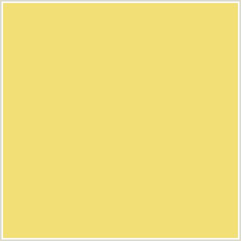 F2E077 Hex Color Image (GOLDEN SAND, YELLOW)