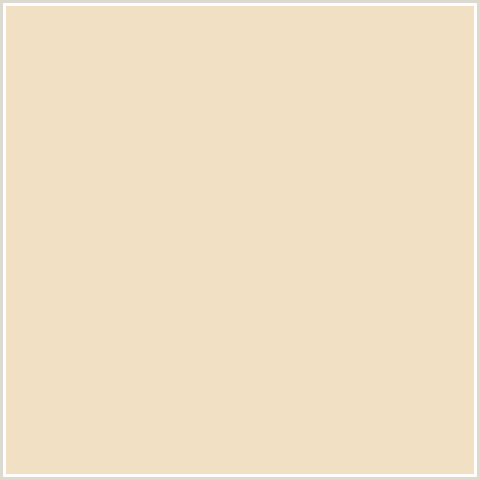 F2E0C4 Hex Color Image (ALBESCENT WHITE, ORANGE)