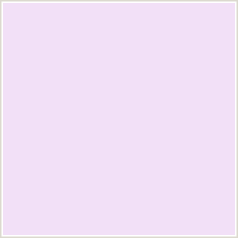 F2E0F7 Hex Color Image (FRENCH LILAC, LAVENDAR, PURPLE, VIOLET)