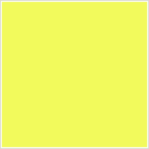 F2FA5C Hex Color Image (CANARY, YELLOW GREEN)