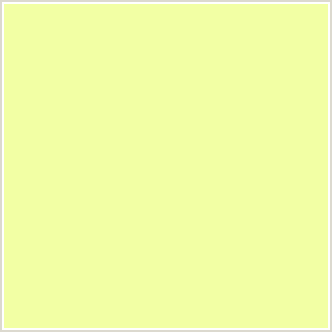 F2FFA4 Hex Color Image (MILAN, YELLOW GREEN)