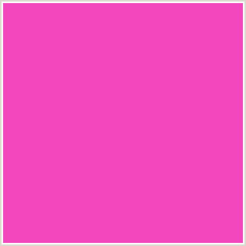 F347BD Hex Color Image (DEEP PINK, FUCHSIA, FUSCHIA, HOT PINK, MAGENTA)