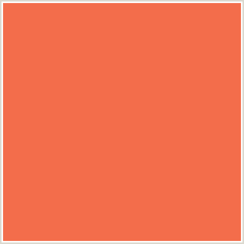F36D4B Hex Color Image (JAFFA, RED ORANGE)