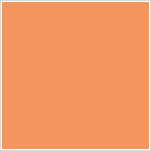 F3955E Hex Color Image (ORANGE RED, SANDY BROWN)