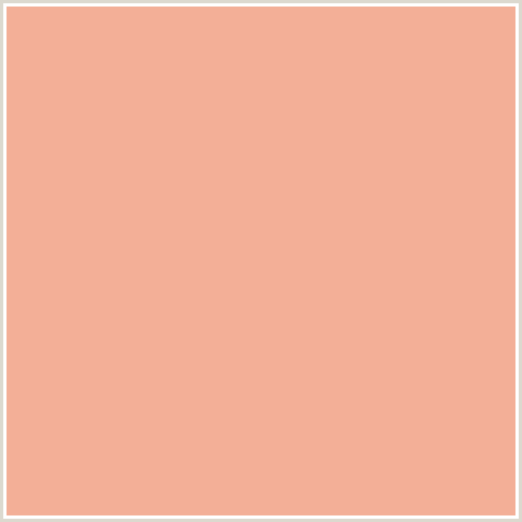 F3AF97 Hex Color Image (MANHATTAN, RED ORANGE)