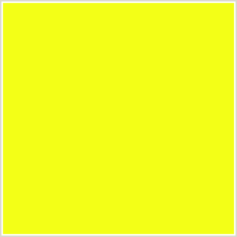 F3FF17 Hex Color Image (BROOM, YELLOW GREEN)