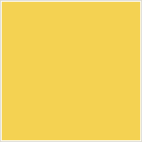 F4D252 Hex Color Image (CREAM CAN, ORANGE YELLOW)