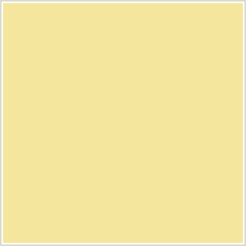 F4E69D Hex Color Image (SANDWISP, YELLOW)