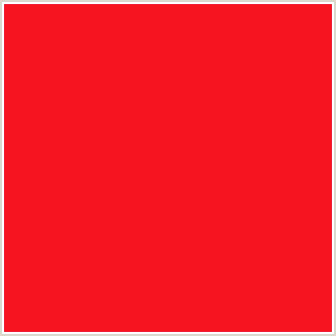 F5141F Hex Color Image (RED, TORCH RED)
