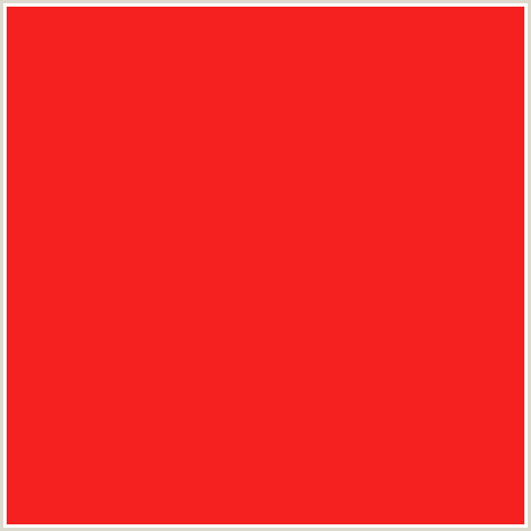 F52020 Hex Color Image (RED, TORCH RED)