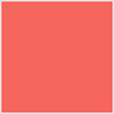 F5655D Hex Color Image (CARNATION, RED)