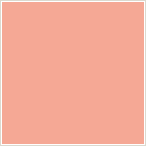 F5A895 Hex Color Image (RED ORANGE, ROSE BUD)