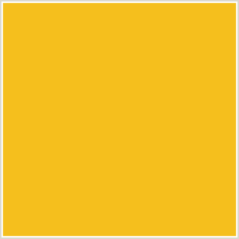 F5BF1D Hex Color Image (BUTTERCUP, ORANGE YELLOW)