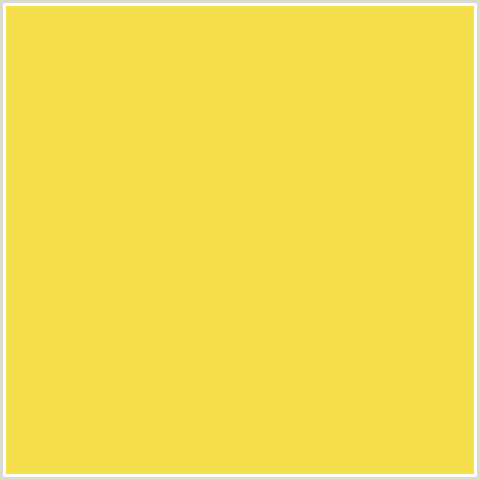 F5DF4D Hex Color Image (ENERGY YELLOW, YELLOW)