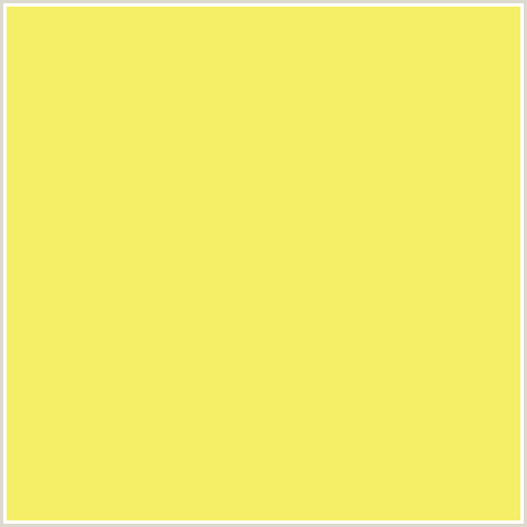 F5EE67 Hex Color Image (PORTICA, YELLOW)