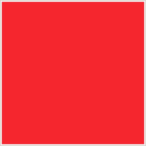 F6262E Hex Color Image (RED, TORCH RED)