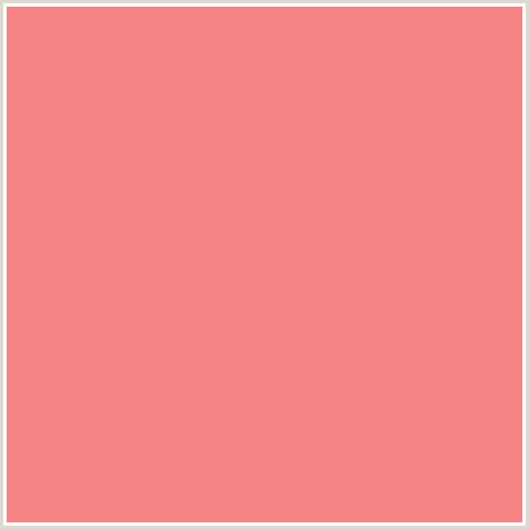 F68484 Hex Color Image (FROLY, RED, SALMON)