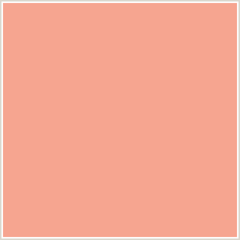 F6A590 Hex Color Image (RED ORANGE, ROSE BUD)