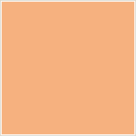 F6B17F Hex Color Image (ORANGE RED, RAJAH)