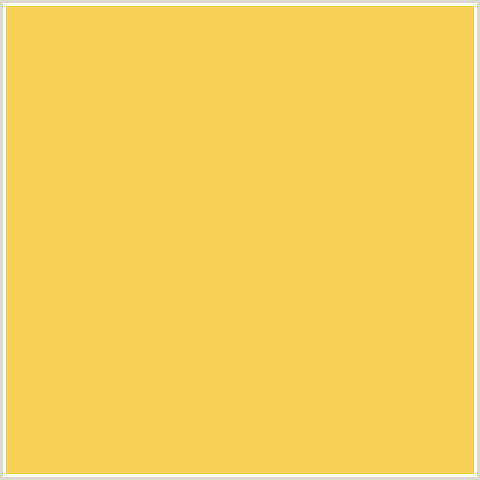 F6D155 Hex Color Image (CREAM CAN, ORANGE YELLOW)