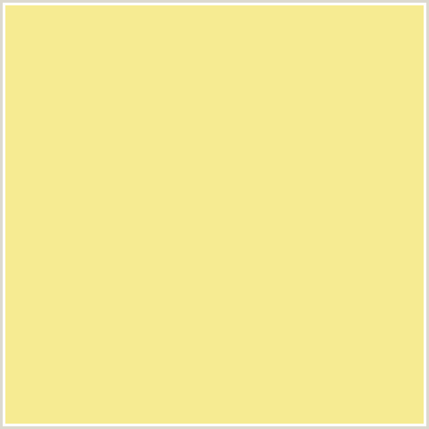 F6EB92 Hex Color Image (TEXAS, YELLOW)