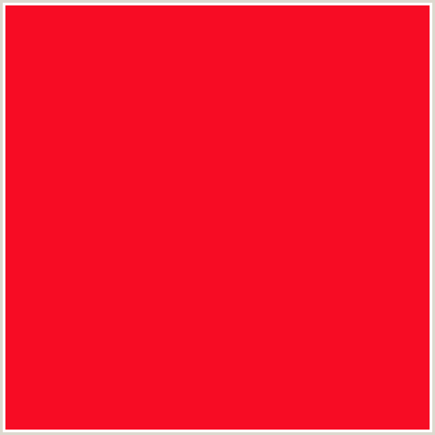 F70C24 Hex Color Image (RED, TORCH RED)