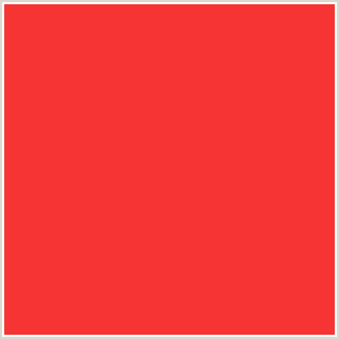 F73434 Hex Color Image (RED, RED ORANGE)