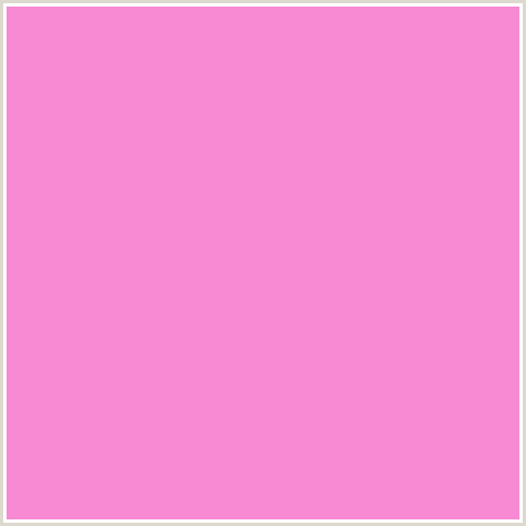 F78AD3 Hex Color Image (DEEP PINK, FUCHSIA, FUSCHIA, HOT PINK, MAGENTA, PERSIAN PINK)