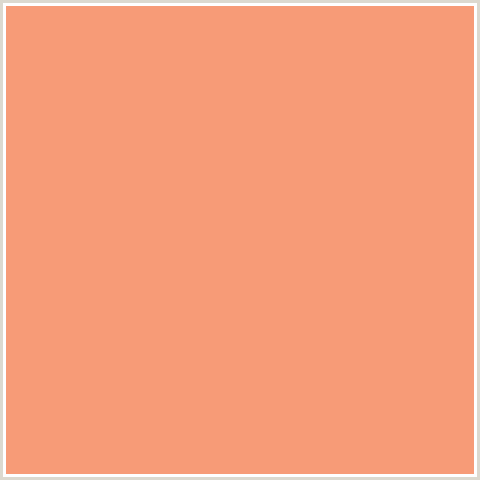 F79B77 Hex Color Image (RED ORANGE, SANDY BROWN)