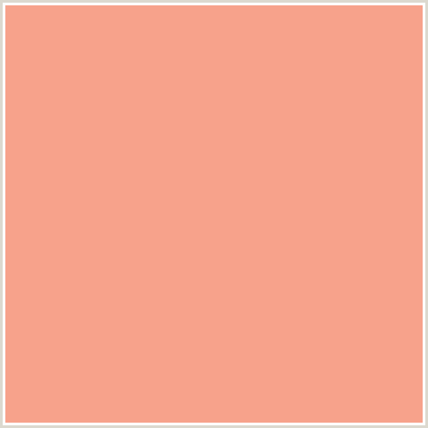 F7A28B Hex Color Image (GERALDINE, RED ORANGE)
